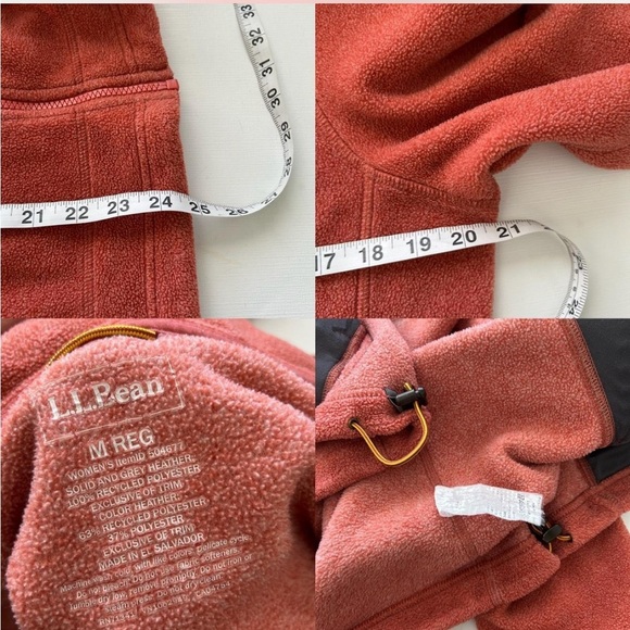 L.L. Bean Women's Mountain Classic Fleece Jacket  size Medium. - Picture 8 of 9